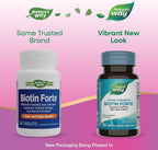 Nature's Way Biotina Forte de Alta Potencia 5000 mcg - 60 Comprimidos Veganos
