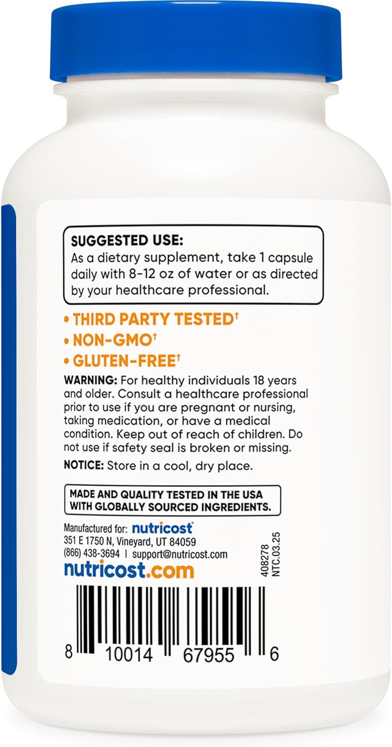 Nutricost Vitamin B6 (Pyridoxine HCl) 100 mg, 240 Capsules