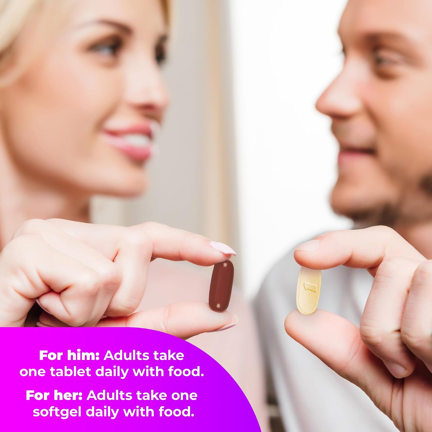 One A Day Pack Pre-Conception for Him and Her - 30+30 Capsules