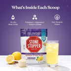 Stone Stopper Drink Mix, Limonada - Suplemento de Citrato Alcalino para la Salud Renal, 30 Dosis