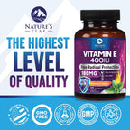 Nature's Peak Vitamina E 180 mg - 60 Softgels - Apoyo Antioxidante e Inmunitario