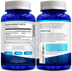 Resveratrol 1000 mg por Dosis - 180 Cápsulas Vegetales - Suplemento Antioxidante Natural