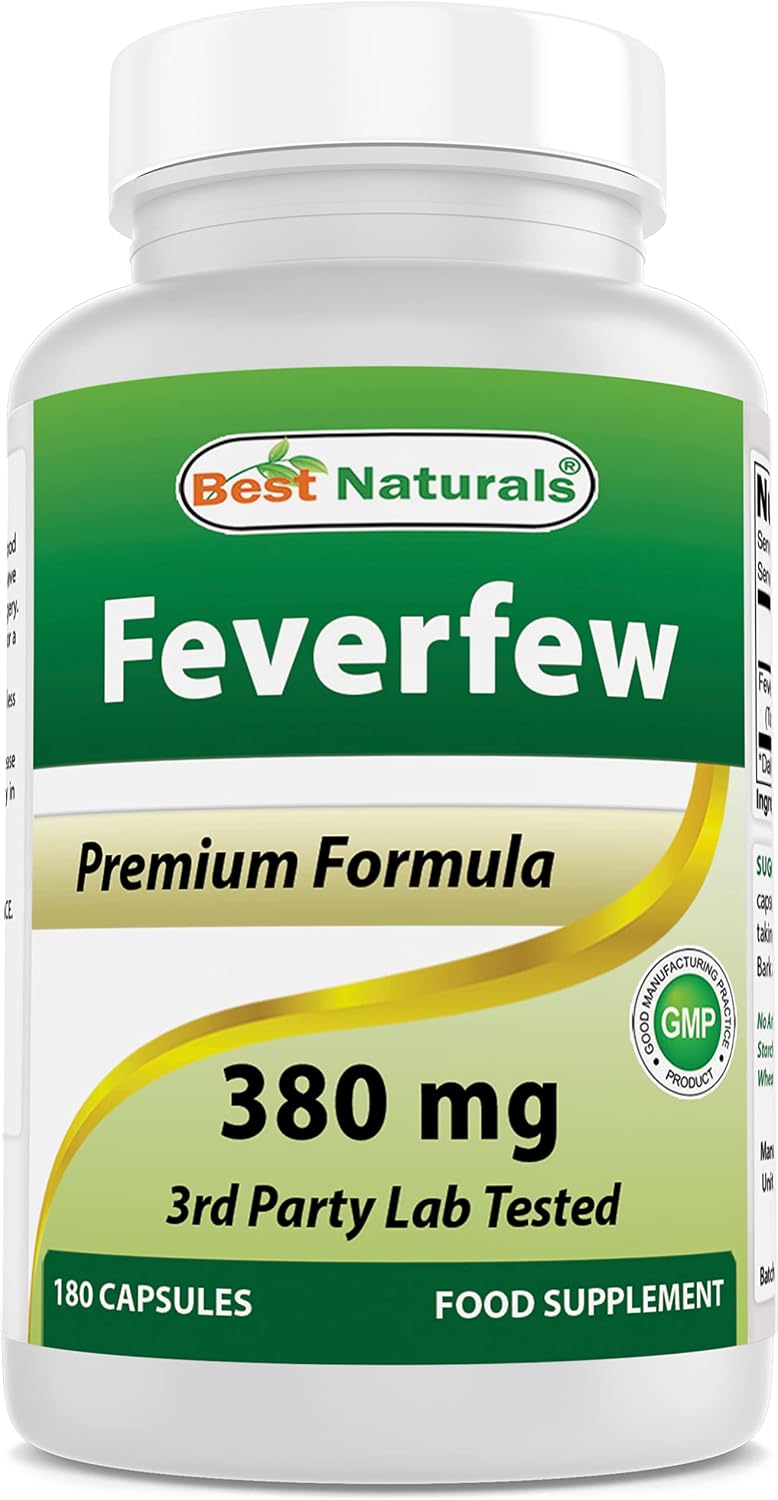 Best Naturals Matricaria (Feverfew) 380 mg 180 Cápsulas