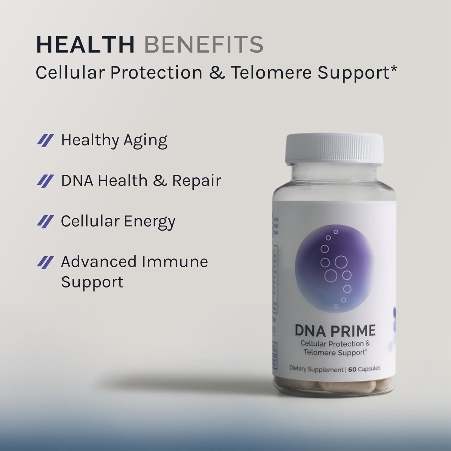 InfiniWell DNA Prime Advanced Telomere Supplements - 60 Cápsulas