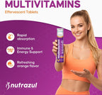 nutrazul Multivitamínico Efervescente - 60 Comprimidos Sabor Naranja