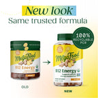MegaFood Vitamina B12 Energy Gummies - Vegano - Con Metil B12 - Jengibre - 70 Gominolas