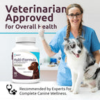 K9 Select Multivitamínico para Perros Grandes - Lignanos, Melatonina, Cardo Mariano - 90 Comprimidos Sabor Carne