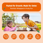 maxmedix Gomitas Multivitamínicas para Niños con Omega 3 6 9 | 20 Vitaminas Clave (C, A, D, E, B12) y Zinc – Sabor Frambuesa y Naranja, 120 Gomitas (2 Meses)