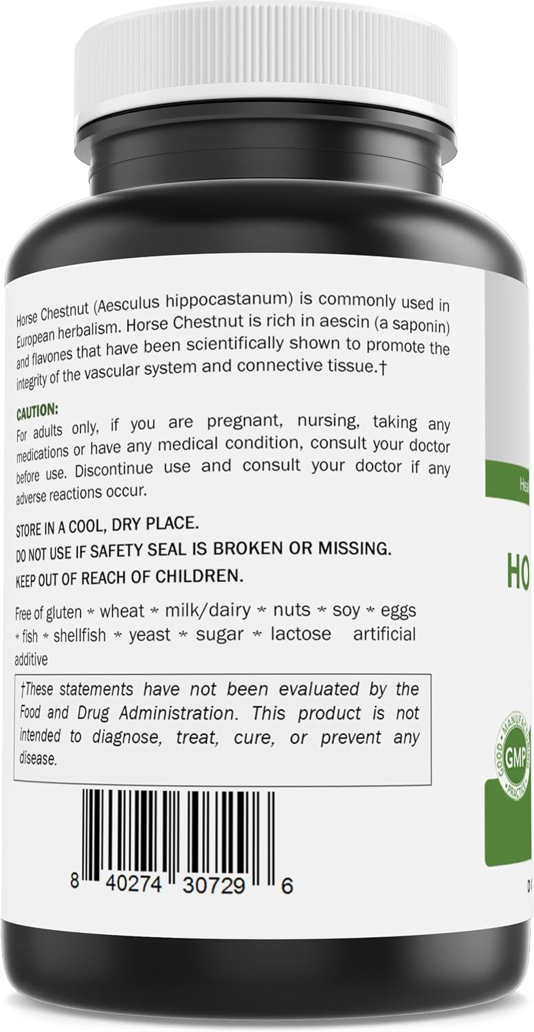 Horse Chestnut Extract 600 mg por dosis - 180 Comprimidos