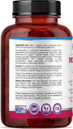 FineLand Extracto de Granada 20:1, 40% Ácido Elágico Estandarizado, Suplemento Antioxidante, 120 Cápsulas Veganas