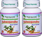 Planet Ayurveda Ashwagandha, cápsulas vegetales de 500mg - 2 botellas