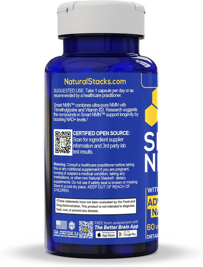 Smart NMN – Suplemento Avanzado con NMN, Niacina y TMG para el Apoyo a NAD+ y Envejecimiento Saludable – 60 Cápsulas – Image 5