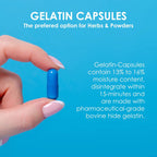 Capsuline Empty Gelatin Capsules Size 000, 5000 Count