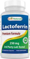 Best Naturals Lactoferrina 250 mg, 60 Cápsulas Vegetales