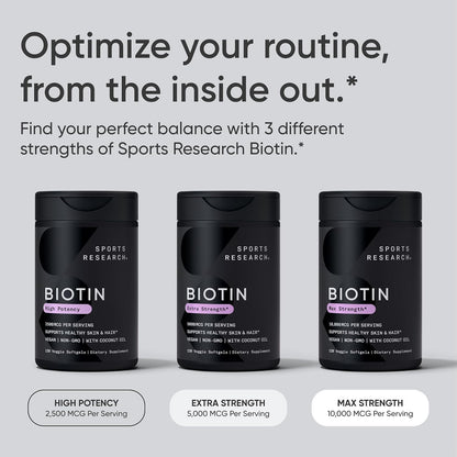 Sports Research Biotina 10.000 mcg con – Aceite de coco orgánico: Prensado en frío para preservar sus propiedades. – Image 7
