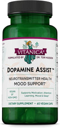 Vitanica Dopamine Assist – 60 Cápsulas – Suplemento para el Apoyo de Neurotransmisores