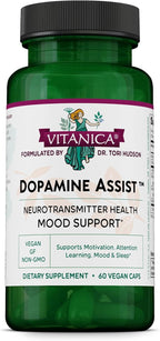 Vitanica Dopamine Assist – 60 Cápsulas – Suplemento para el Apoyo de Neurotransmisores