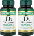 Nature's Bounty, Vitamina D3 Ultra Resistente, 10,000 UI, 72 Cápsulas Blandas (Paquete de 2)