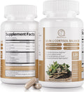 2 Pack Suplemento de Cortisol para Mujeres y Hombres - 10-en-1 Reductor de Cortisol con Ashwagandha y Magnesio - 120 Cápsulas