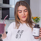 Root Relive Greens by Dr. Rahm's | Superalimento Verde con Verduras de Hoja Verde, Frutas y Fibras - 153g