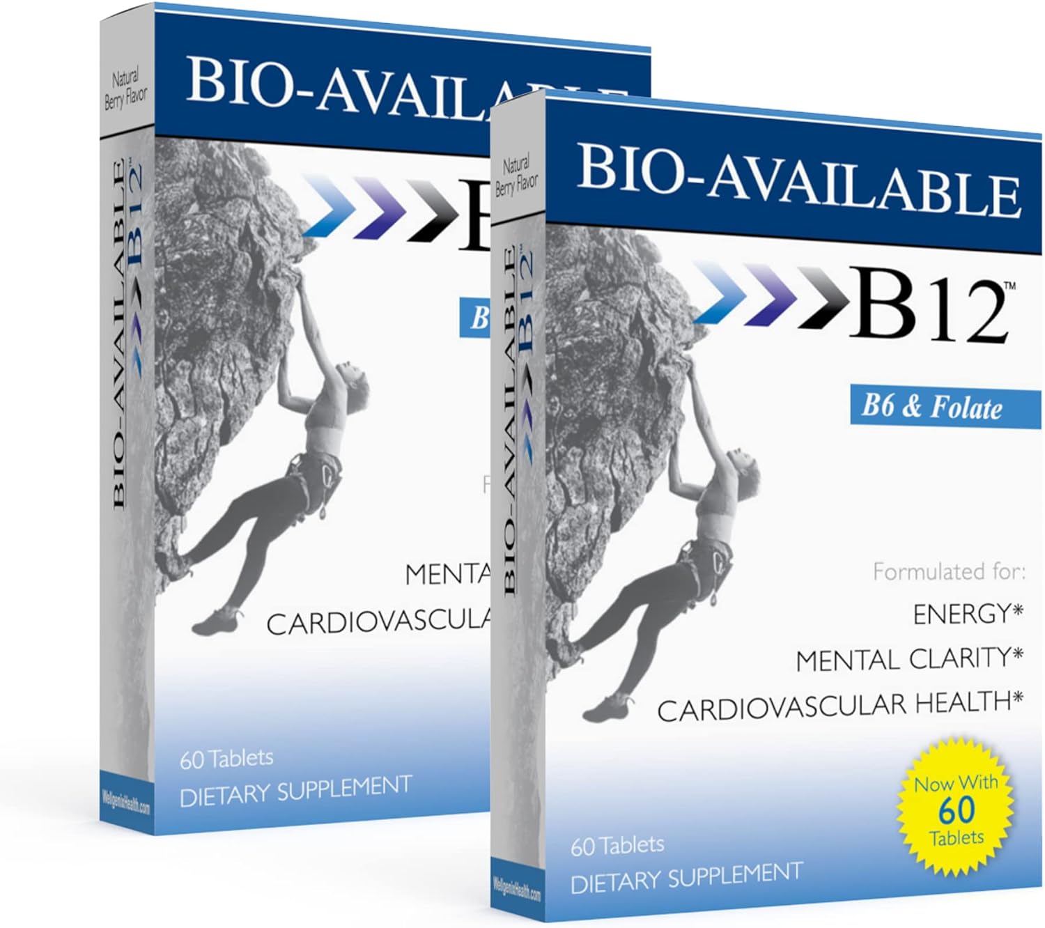 Wellgenix Bio Available Multivitamínico Sublingual - 60 Comprimidos con Vitamina B12 Metilcobalamina, B6, Ácido Fólico y Biotina