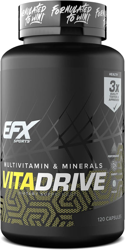 EFX Sports Vita Drive | Multivitamínico para – El metabolismo energético normal (gracias a las vitaminas del grupo – Image 1