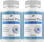 Quietum Plus Cápsulas para la Memoria y Concentración – Fórmula Natural de Máxima Potencia (2 Paquetes – 120 Cápsulas)