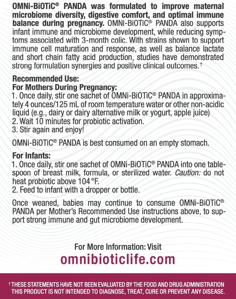 OMNi BiOTiC Panda - Probiótico Prenatal e Infantil (1 Pack)