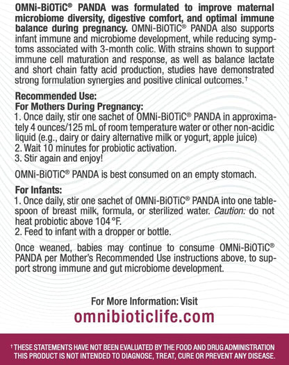 OMNi BiOTiC Panda - Probiótico Prenatal e Infantil (1 Pack) – Image 3