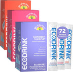 EcoDrink Multivitamínico con Aloe Vera y Electrolitos - 3 Sabores, 24 Sobres