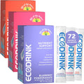 EcoDrink Mezcla de Multivitaminas y Electrolitos con Aloe - 3 Sabores, 24 Sobres