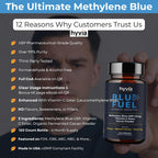 Cápsulas de Azul de Metileno USP Grado Farmacéutico con Vitamina C - 120 uds