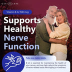 GeriCare Vitamina B12 500mcg – 100 Comprimidos para Energía y Salud Cerebral