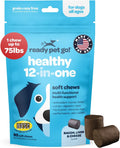 Ready Pet Go! 12-in-1 Multivitamínico Masticable para Perros con Glucosamina, Condroitina y Probióticos - 90 Masticables