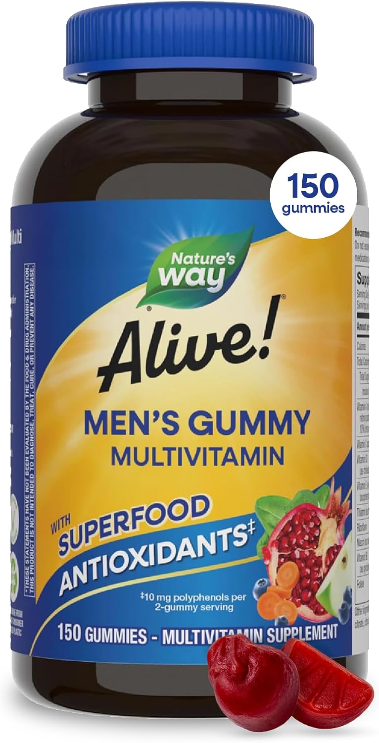 Nature's Way Alive! Multivitamínico para Hombres en Gominolas, 150 unidades