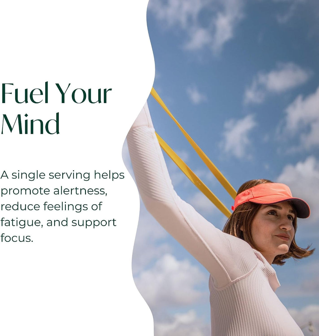 PURE Focus + Energy Mezcla para Bebida | Cafeína Natural y Antioxidantes | Apoya la Alerta y Energía | Sin Azúcar | 269 g | Sabor Sandía