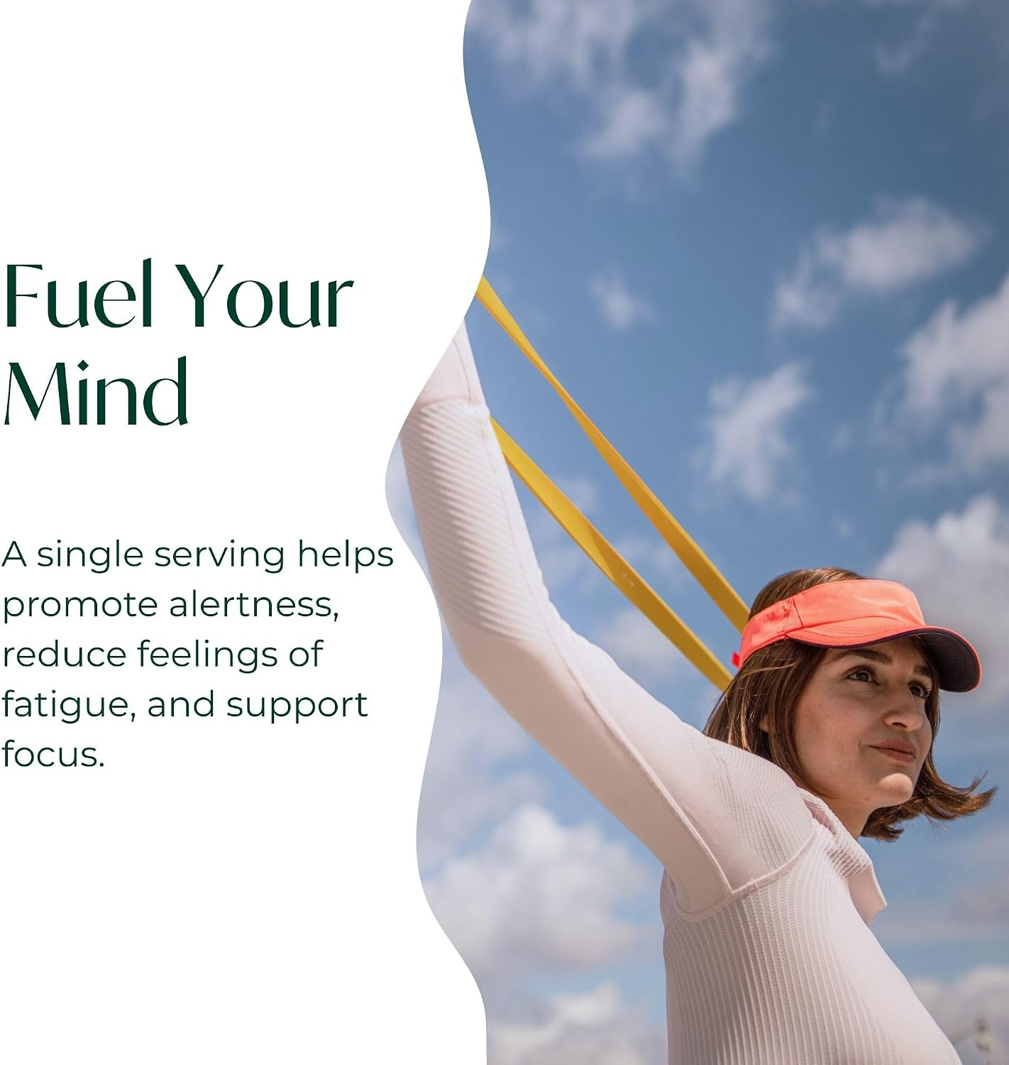 PURE Focus + Energy Mezcla para Bebida | Cafeína Natural y Antioxidantes | Apoya la Alerta y Energía | Sin Azúcar | 269 g | Sabor Sandía