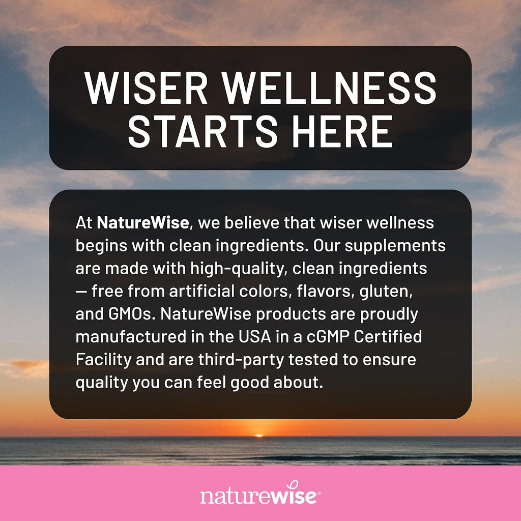 NatureWise Vitamina para Cabello, Piel y Uñas, Biotina 5000mcg con Ácido Hialurónico, Colágeno, Vitaminas C, Complejo B, D3, A, E y Hierro - No OGM, Sin Gluten - 270 Cápsulas Blandas (Suministro para 3 Meses)