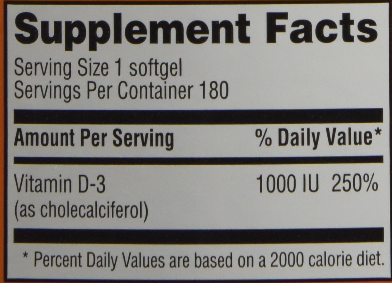 Trader Joe's Vitamina D-3 1000 IU, 180 cápsulas blandas