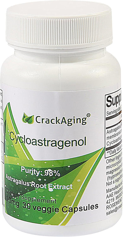 Crackaging Cycloastragenol 98% 10mg - 30 Cápsulas Veganas – Image 1