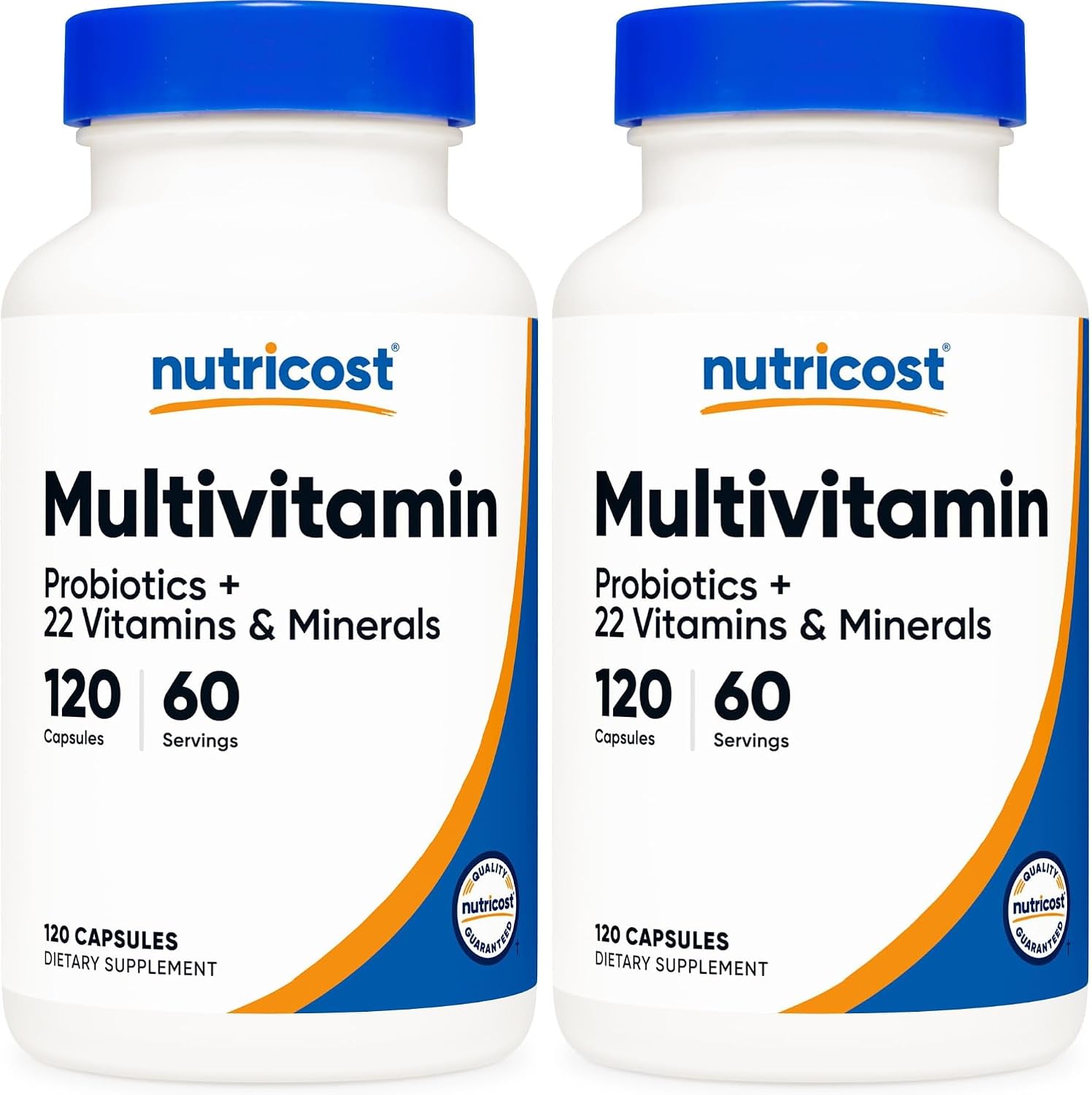 Nutricost Multivitamin with Probiotics 120 Vegetarian Capsules (3 Bottles)