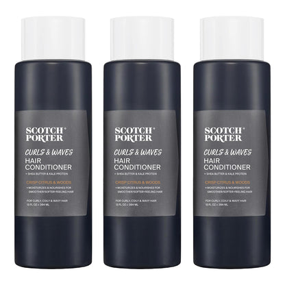 Scotch Porter Acondicionador para Hombres Rizos y Ondas (3 x 384 ml) – Image 1