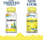 Solaray Raíz de Diente de León Orgánica, 520 mg, 100 Cápsulas