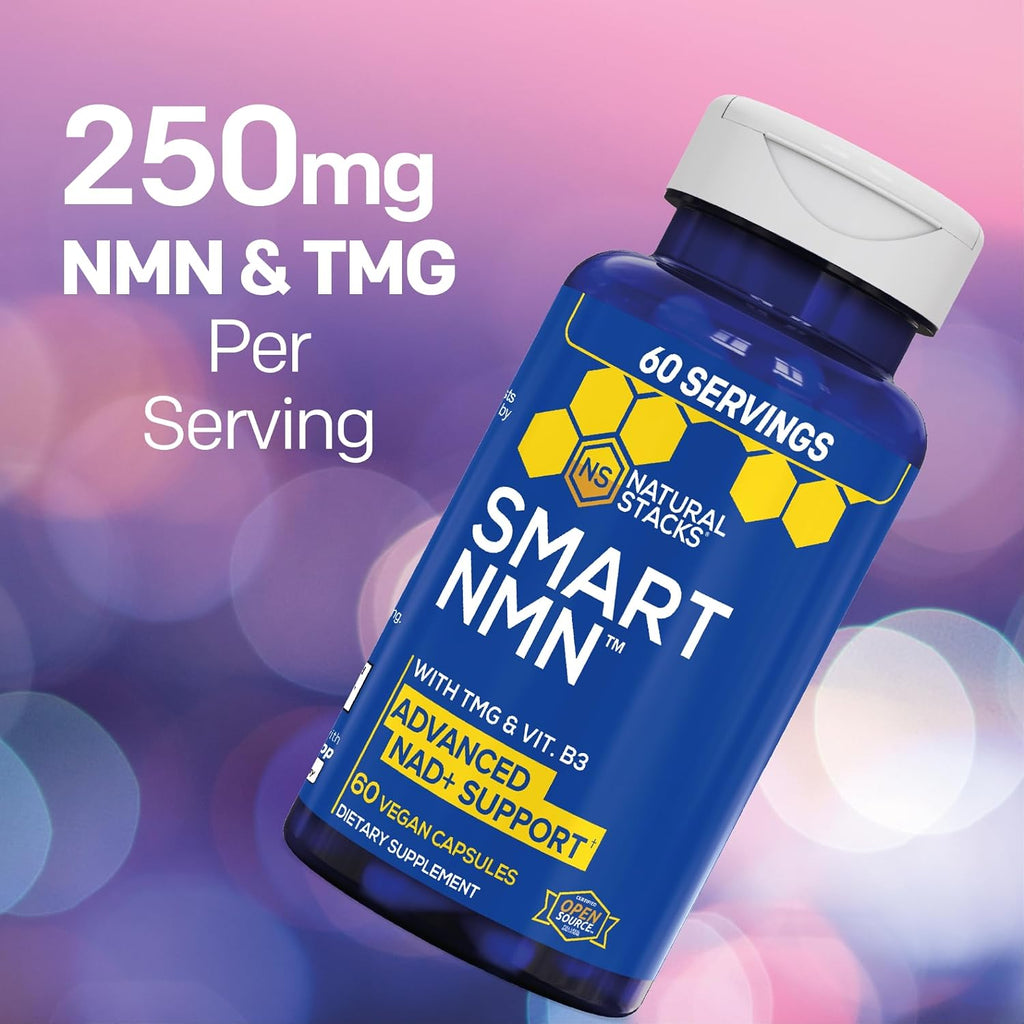 Smart NMN – Suplemento Avanzado con NMN, Niacina y TMG para el Apoyo a NAD+ y Envejecimiento Saludable – 60 Cápsulas