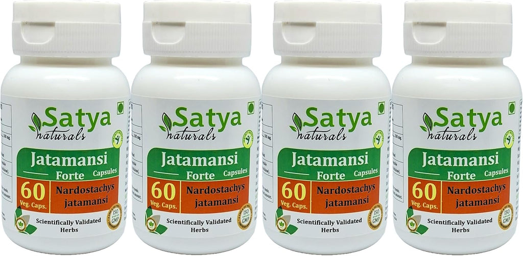 Jatamansi Forte Cápsulas 500 mg - 60 Cápsulas Vegetales - Extracto 10:1 - Satya Naturals