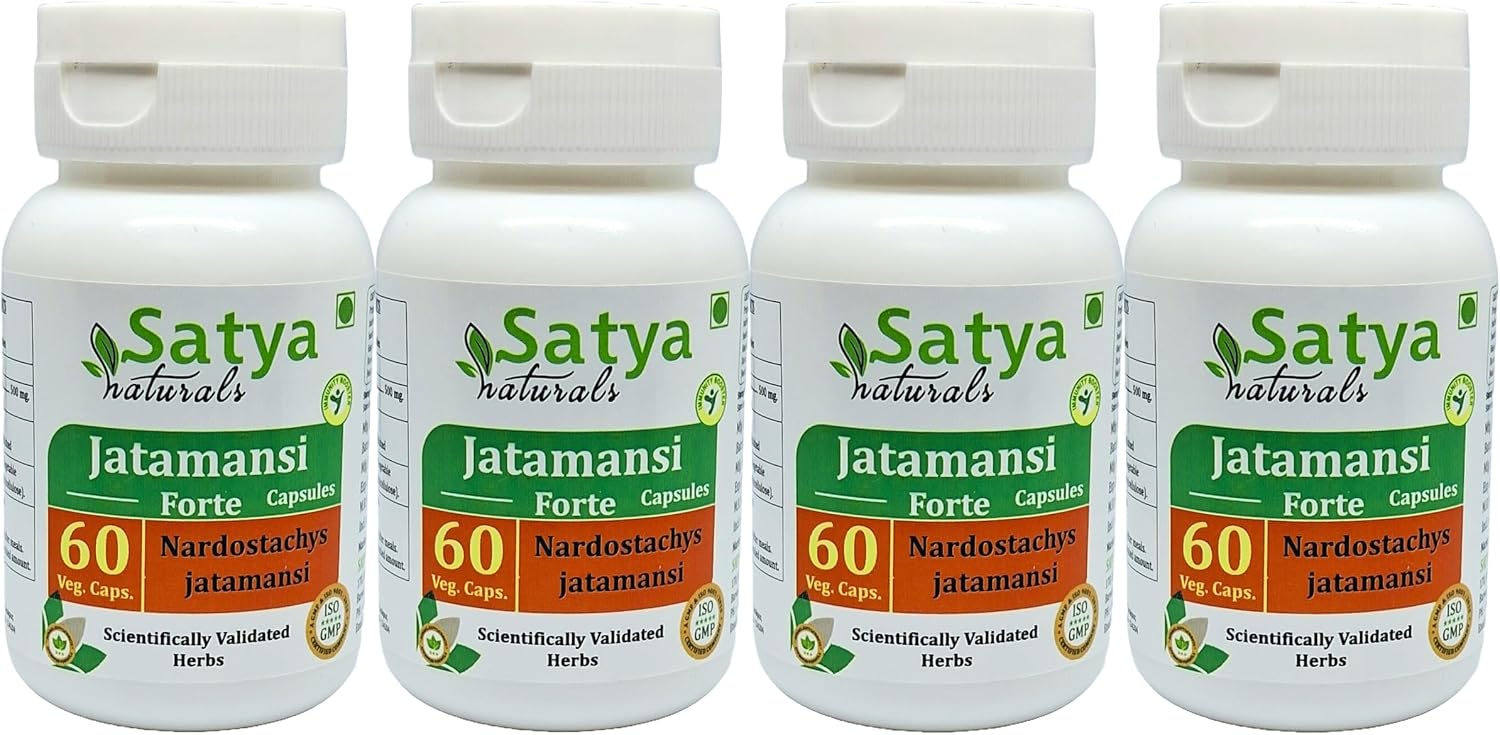 Jatamansi Forte Cápsulas 500 mg - 60 Cápsulas Vegetales - Extracto 10:1 - Satya Naturals