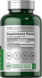 Horbäach Chanca Piedra Cápsulas | 500mg | 150 Cápsulas | Suplemento Herbal Sin Gluten y No Transgénico