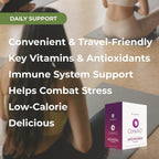 Youngevity CoreAO Stiks – Suplemento antioxidante con superalimentos, vitamina C, D3 y zinc, sabor a bayas, 30 sticks