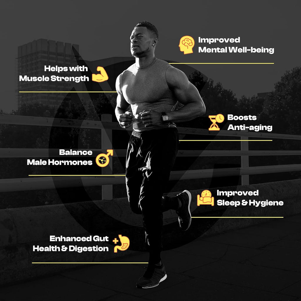 Multivitamínico para Hombre - Completo con Tongkat Ali, Shilajit, Lion's Mane y Vitaminas Esenciales, 30 Sobres