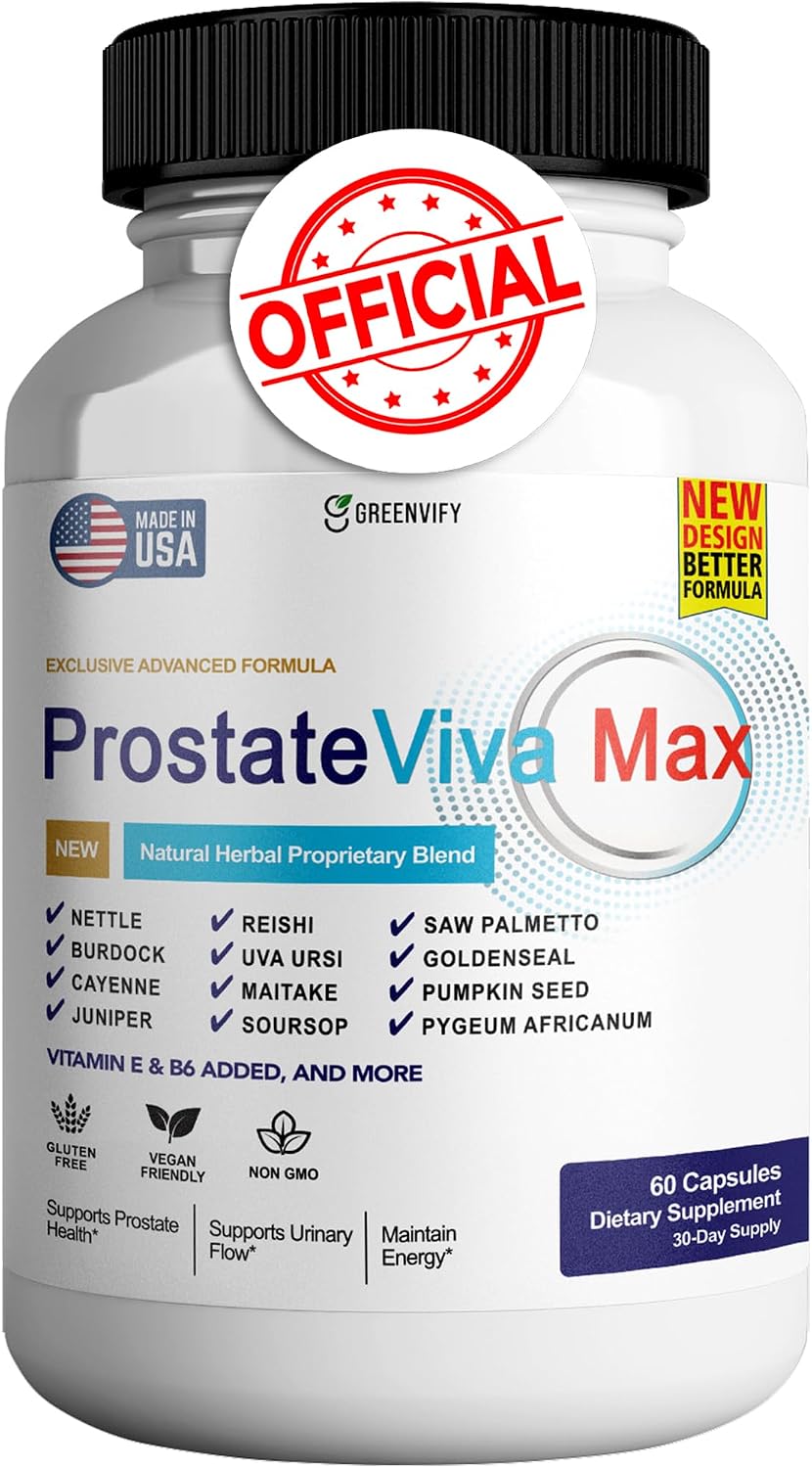 ProstateViva MaxProstate – Suplemento de apoyo prostático para hombres, 420 cápsulas